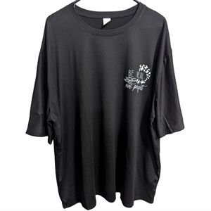 Be Real Not Perfect Graphic T Shirt 5XL Black Unisex Men Women's NEW W-373